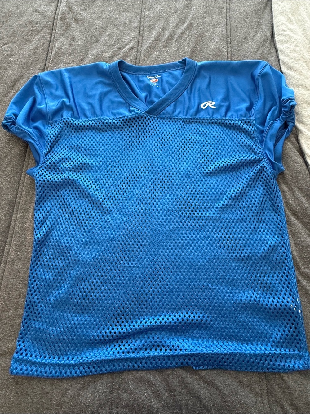 Russell Athletic Royal Blue Mesh V-Neck Practice Shirt
